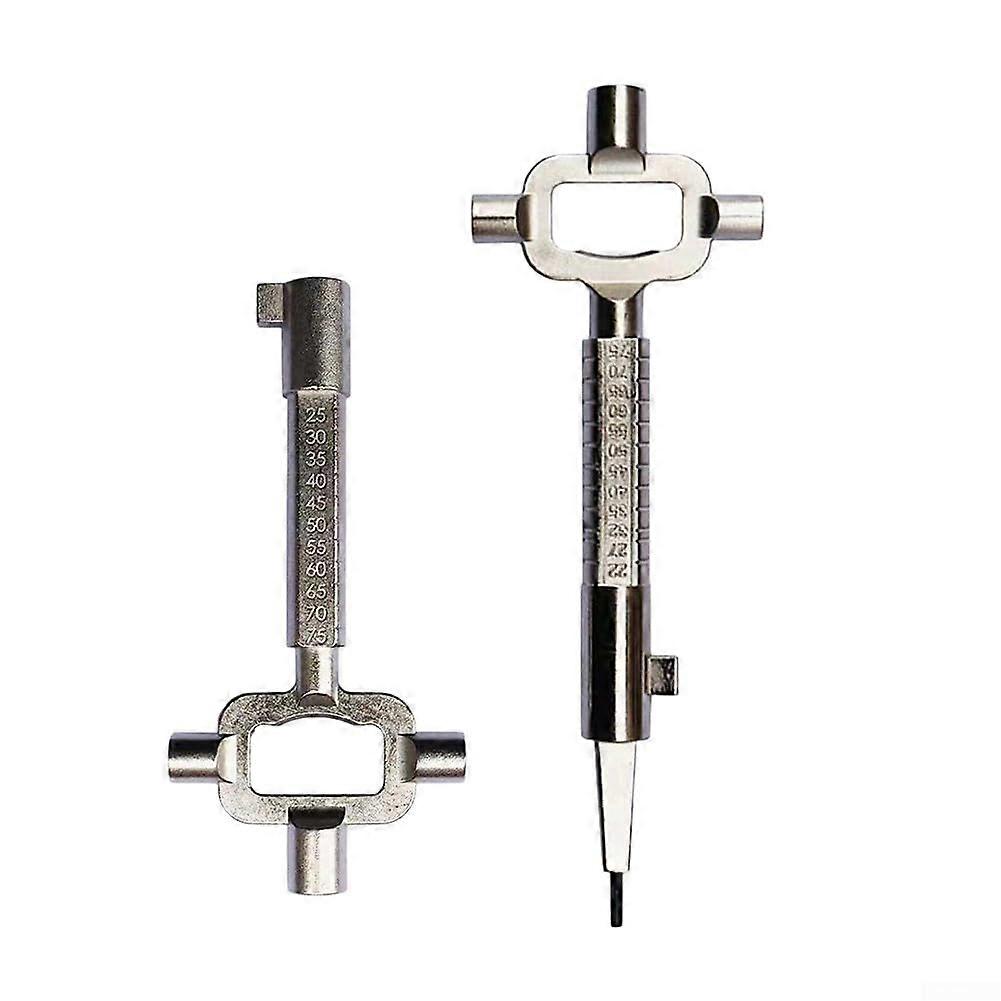 Multipurpose locking key with measuring properties for diverse door lock needs