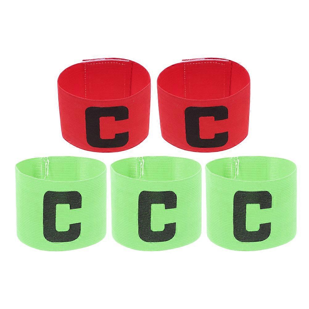 Captain Armbands Soccer Captain Bands Versatile Use For Men Women Lightweight Clear Identification 5Pack
