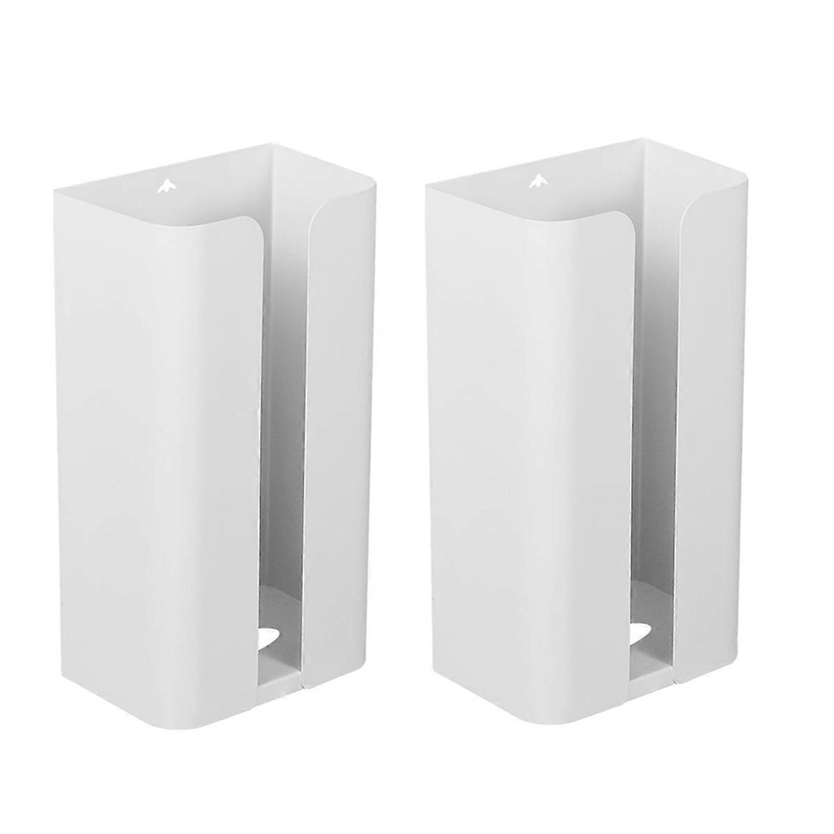 Tissue Holder, Garbage Bag Dispenser for Fridge Kitchen Laundry White