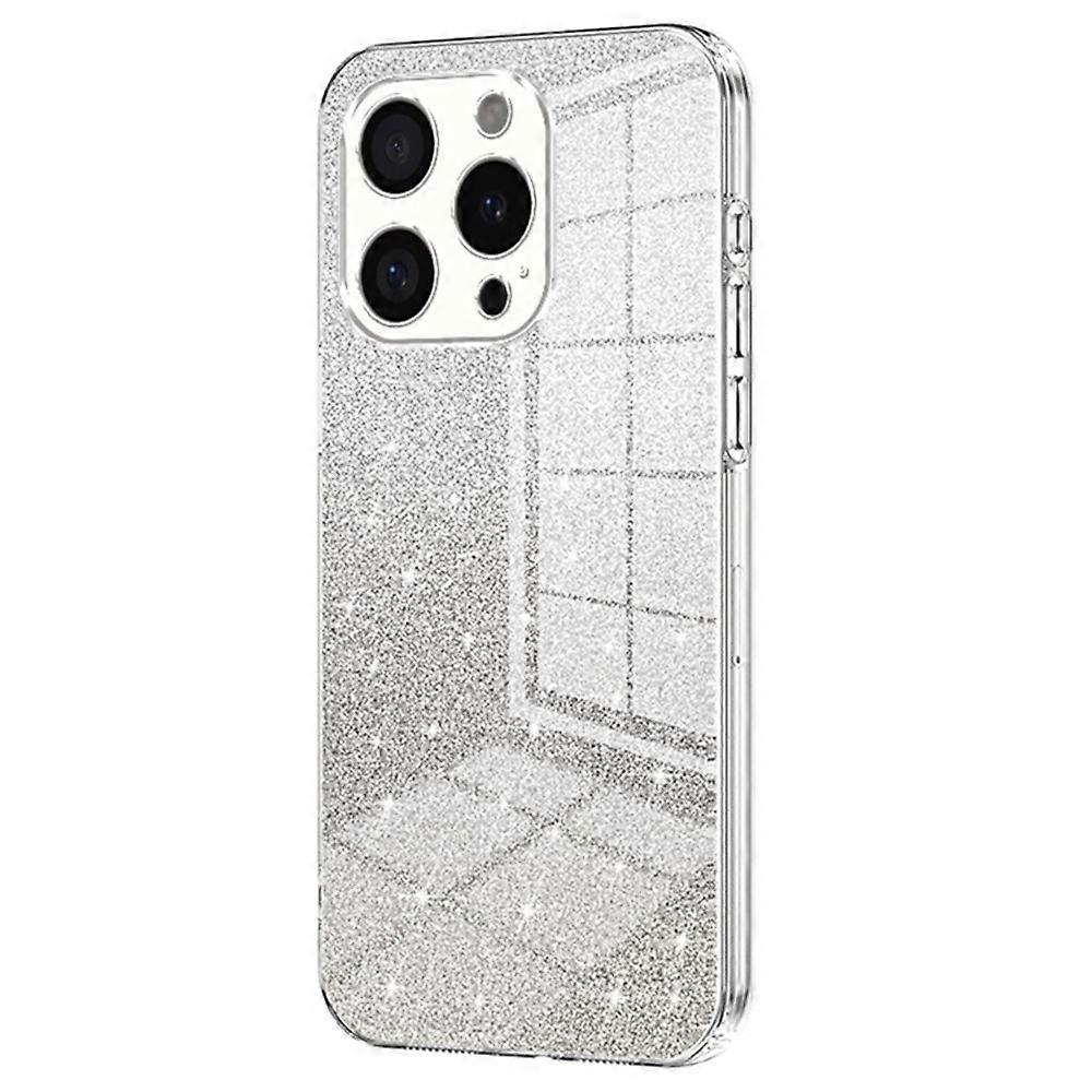 For iPhone 16 Pro Case Electroplating Gradient Glitter TPU Phone Cover