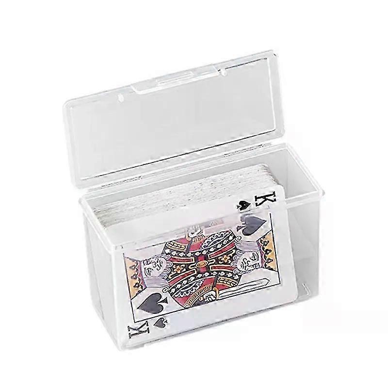 Portable Playing Card Case Container Plastic Gaming Card Holder Organizers Empty Snaps Closed Card Storage Box Durable