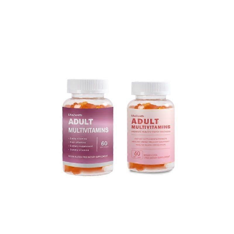 Multiple vitamin gummies, dietary supplements, containing vitamin E, combination pack