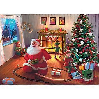Christmas Puzzles for Adults 1000 Piece, Snow Happy Holiday Puzzle, Santa Christmas Puzzle, Family Jigsaw Puzzle & Fact Poster, Skill Level: Difficult