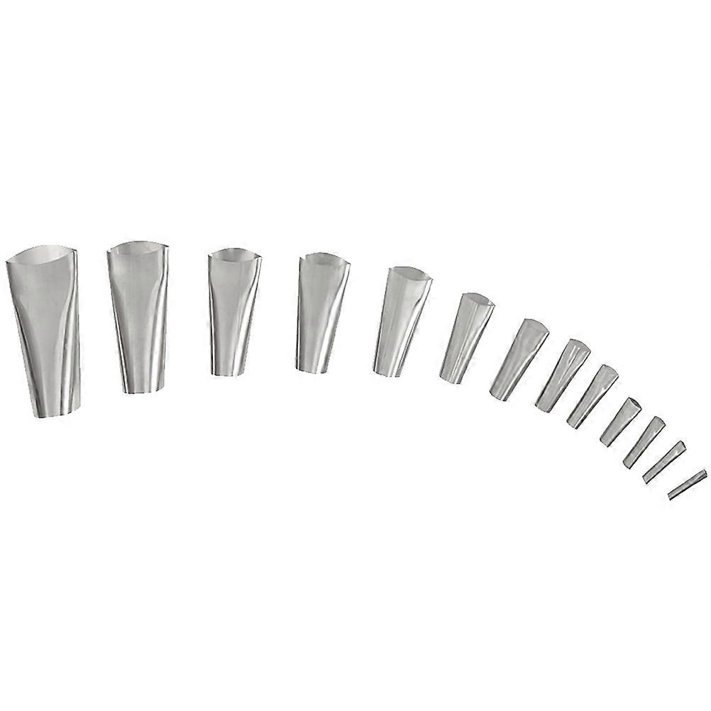 Reusable Caulking Nozzle Tips Caulk Nozzle Applicator Tool Set Diy Projects Silver 13Pcs