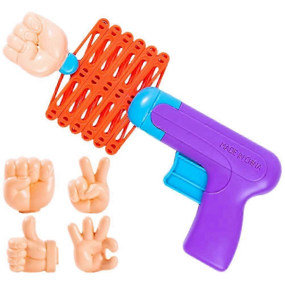 1 set of Retractable Fists Spring Toy Shooters Party Trick Toy Children Plaything