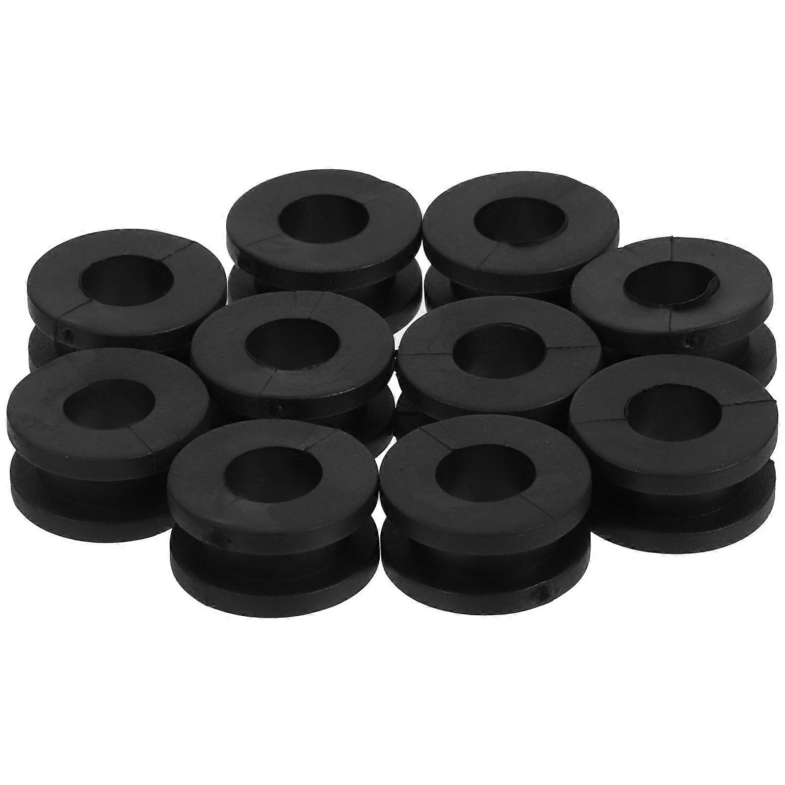 Motorcycle Grommet Replacement Rubber Grommets for Wiring Novice Riders 1.9X1.9X1CM Durability 10Pcs