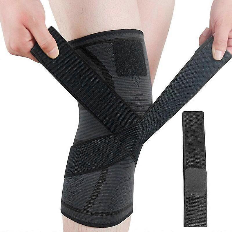 Knee Brace, 1 Pack Elastic, Breathable, Non-Slip, Ideal for Torn Meniscus, Arthritis, Damaged Ligament, M