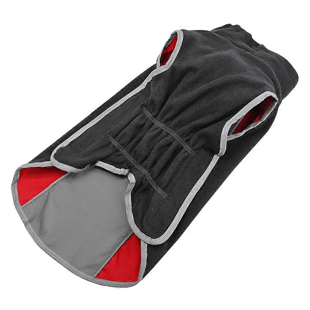 Dogs Rain Coats Warm Dog Coat Pet for Cold Weather Size XL Red Reflective Adjustable Harness