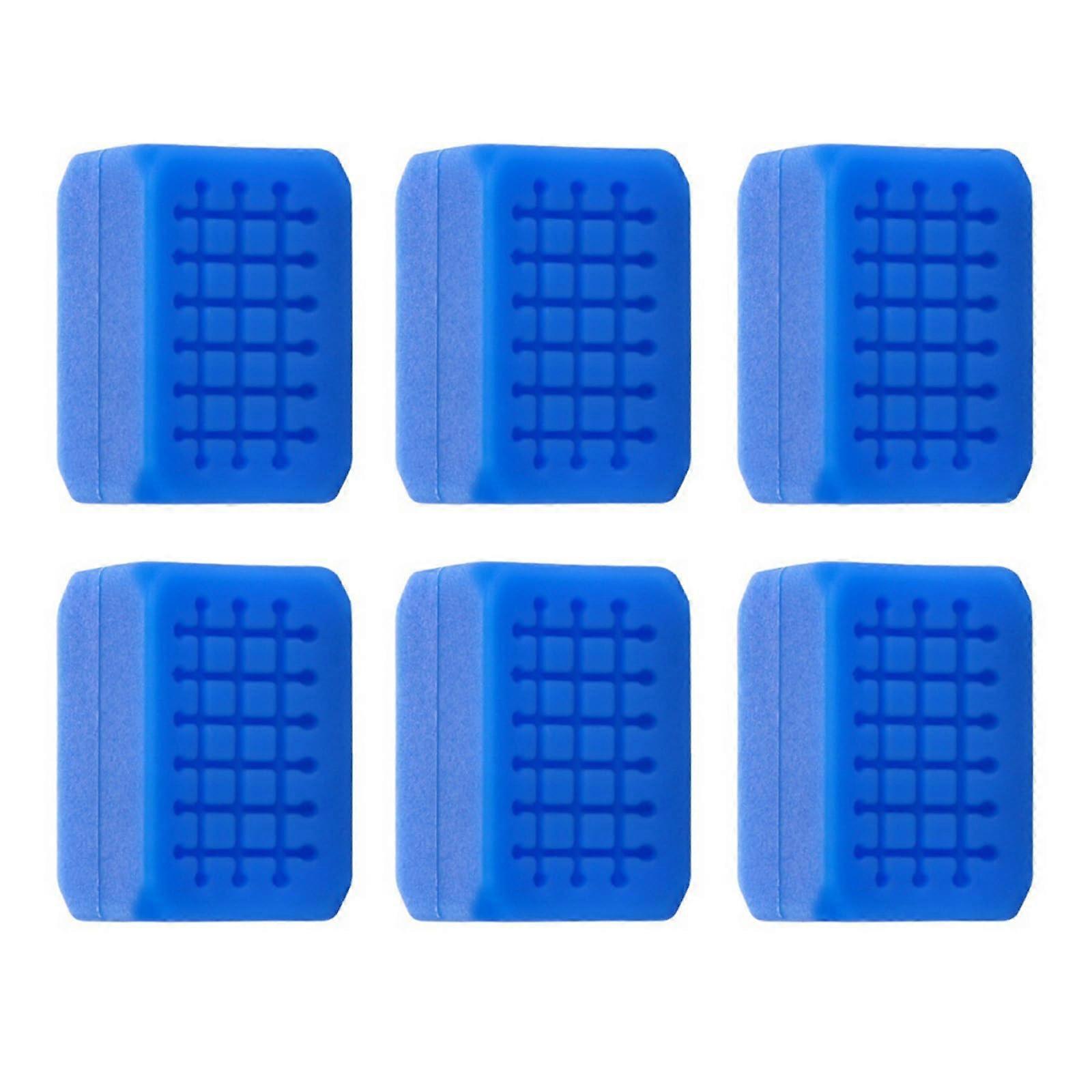 Lower Jaw Shaper Muscle Strengthener for Men and Women, Jaw Exerciser for Double Chin, Jaw Chew Trainer, Face Sculptor, 6Pack (Blue)