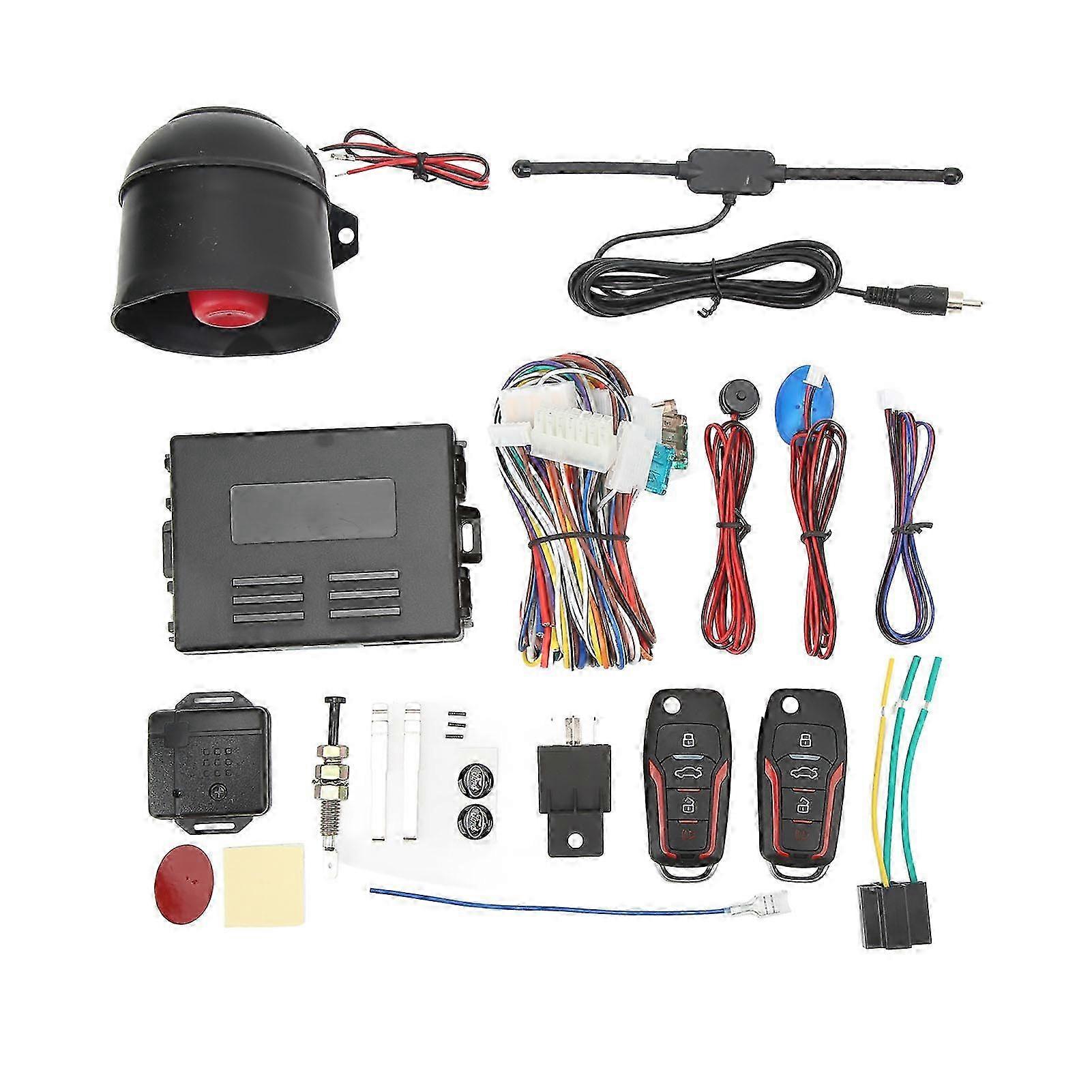 Universal 12V Car Anti-Theft Alarm System with Remote Start and Keyless Entry for Vehicles