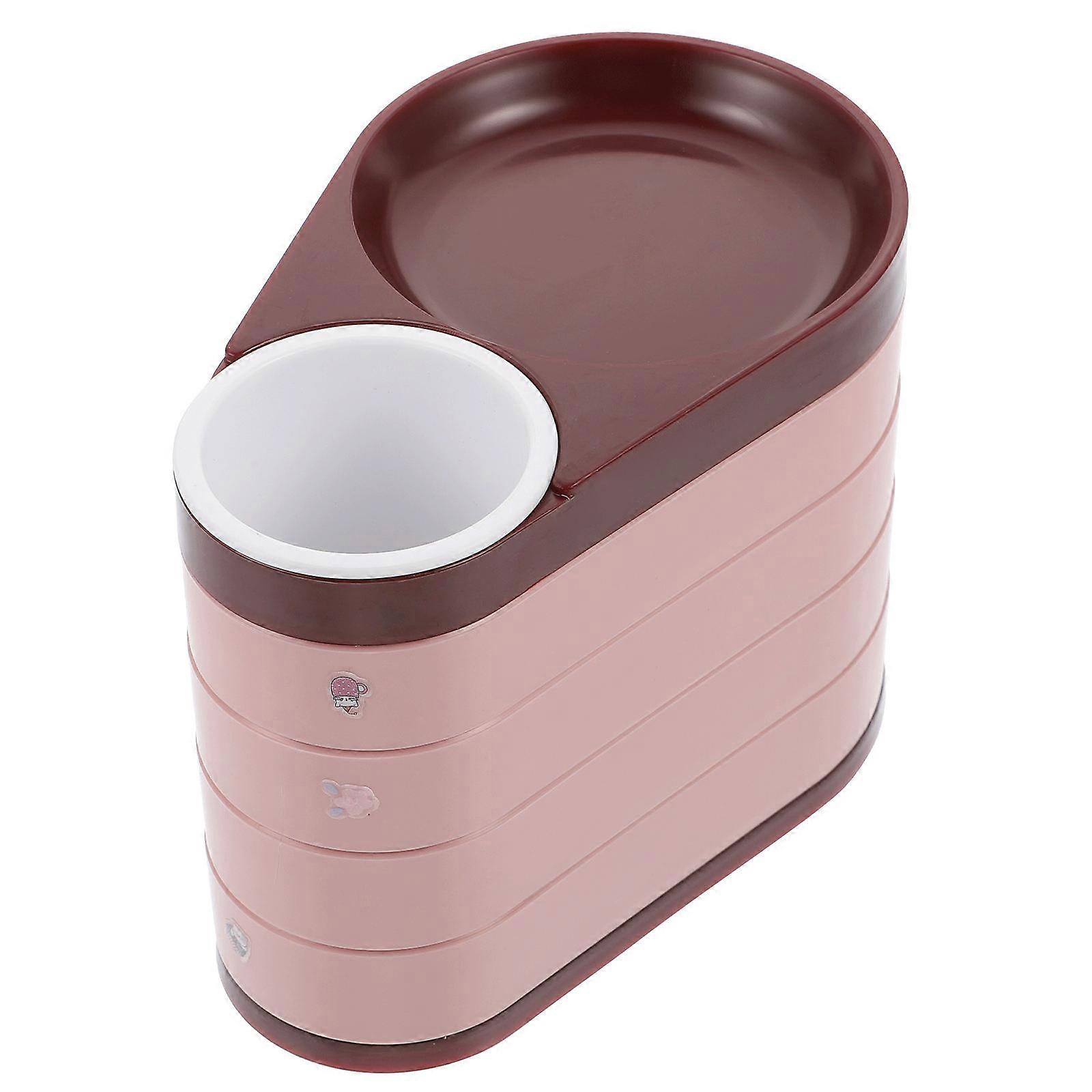 Red Rotatable Jewelry Storage Box with Multi Layers for Organized Accessory Storage ABS 1 Pc