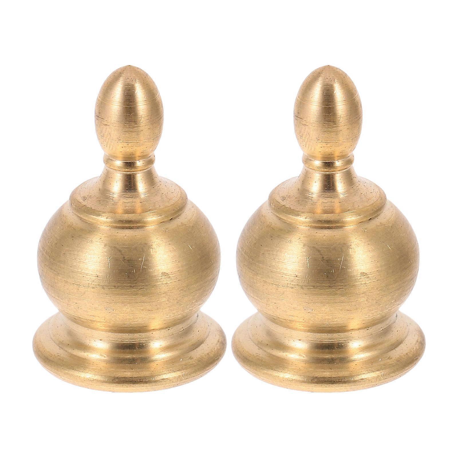 Elegant Lamp Finial Caps 2pcs – Easy Installation Thread Nut for Versatile Home Decor
