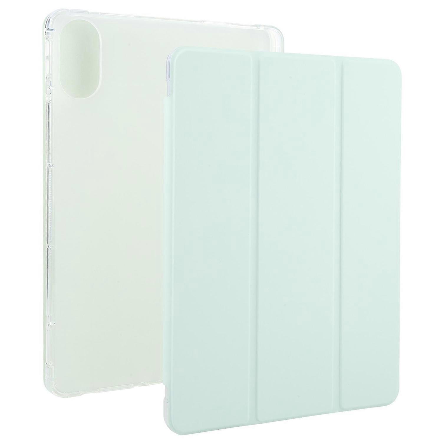 3-fold Leather Tablet Case For Xiaomi Redmi Pad 2 - Light Green