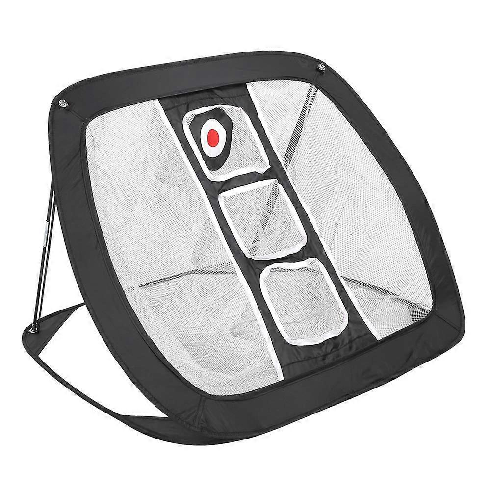 Golf Practice Net, Portable Professional Training Net for Beginners, Black and White