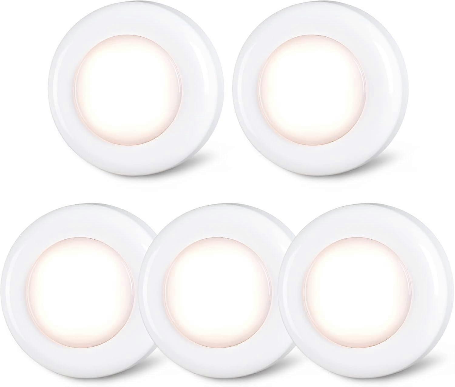 Push Tap Light, Mini Night Touch Led Lamp, Portable Under Cabinet Lighting For Closet, Counter (7Cm