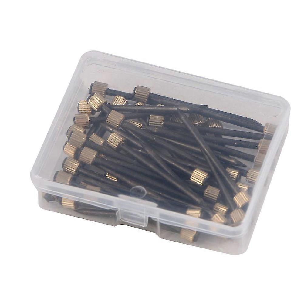 Copper Head Nails Set for Photo Frame Hanging – Strong, Easy Install DIY Wall Decor Pins – Black Color