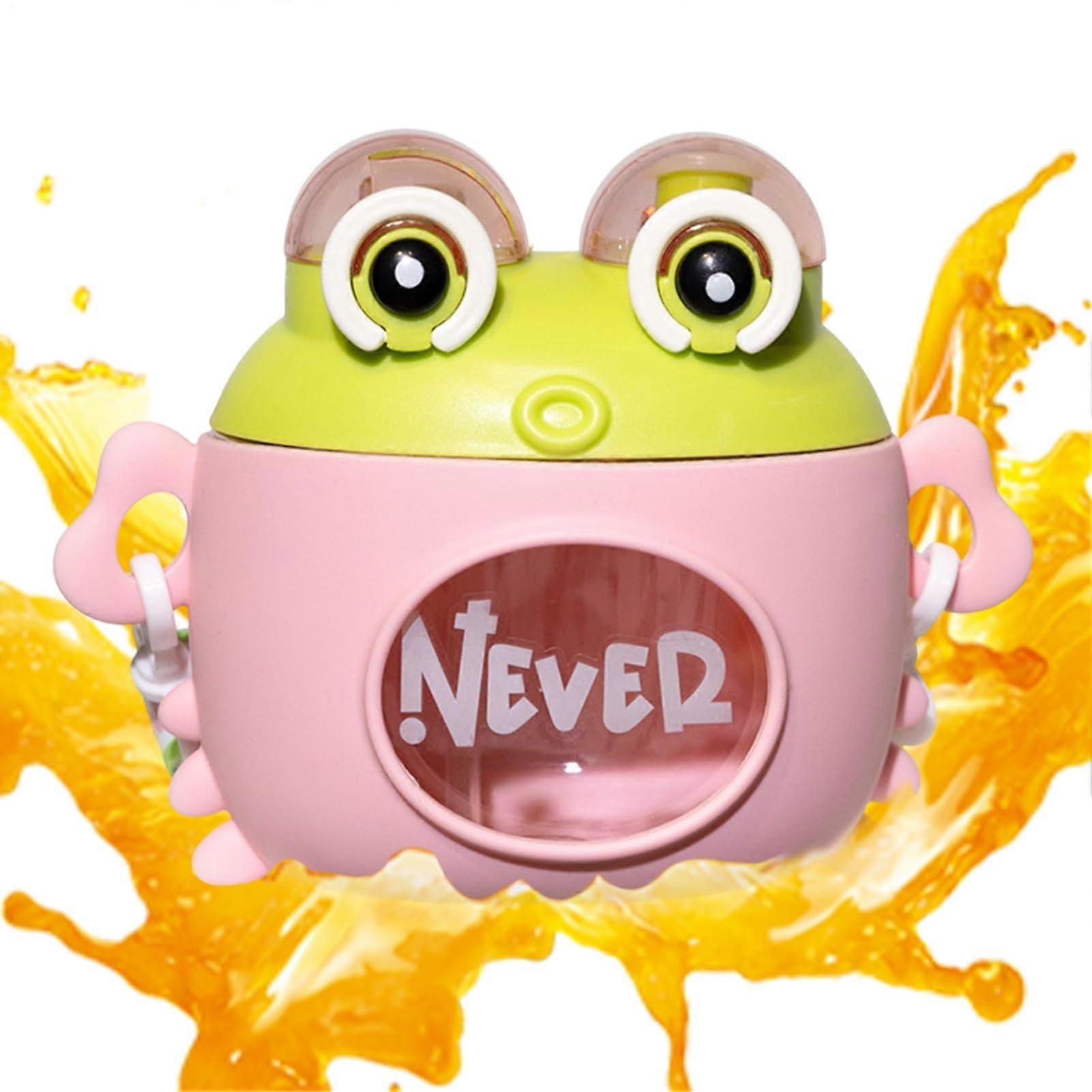 Trinkflasche 600ml Pink Crab-Shaped Bottle With Two Openings And Carrying Strap For Camping Picnics Hiking