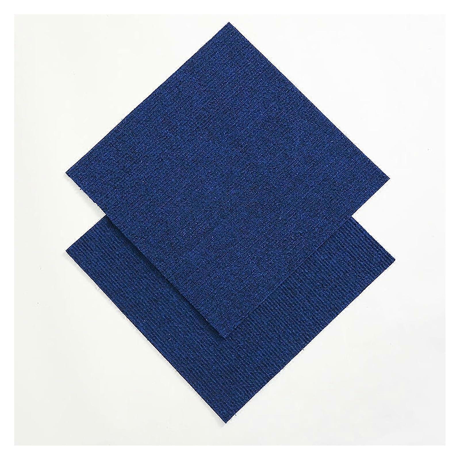 Selfadhesive carpet tiles for commercial/residential use, multipurpose (Dark Blue, 9pcs)