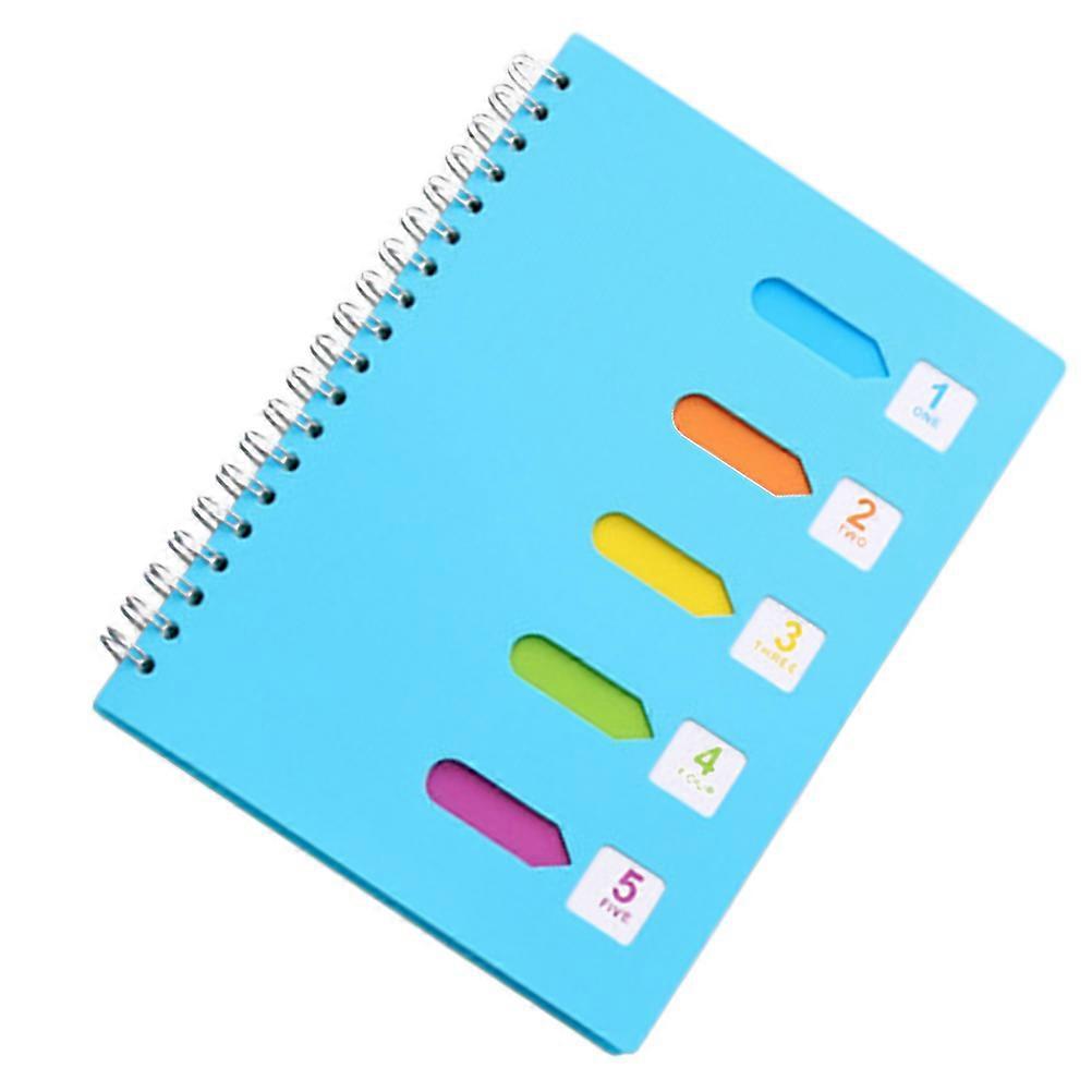 Tabbed Notebook Writing Journal School B5 Large Size Diary Travel 1Set