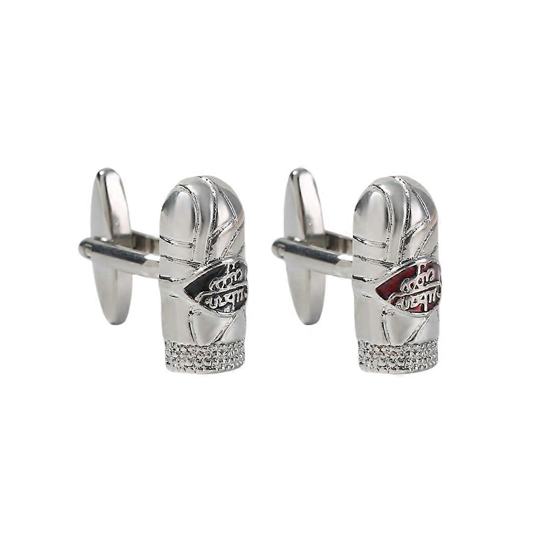 男性用カフス1ペアシガーカフスメンズフレンチドレスシャツカフスボタン