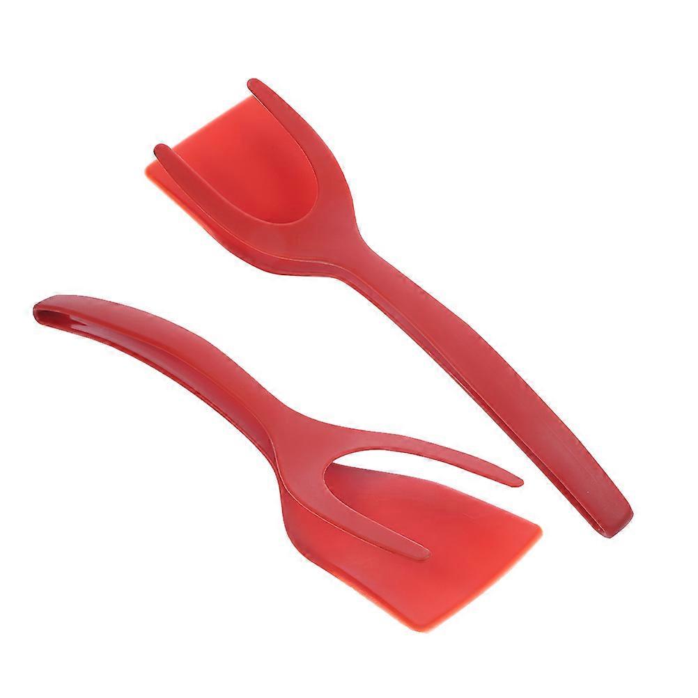 Large Pancake Spatula Food Gripper Spatula Restaurant Use Flipping Food Silicone 2Pcs
