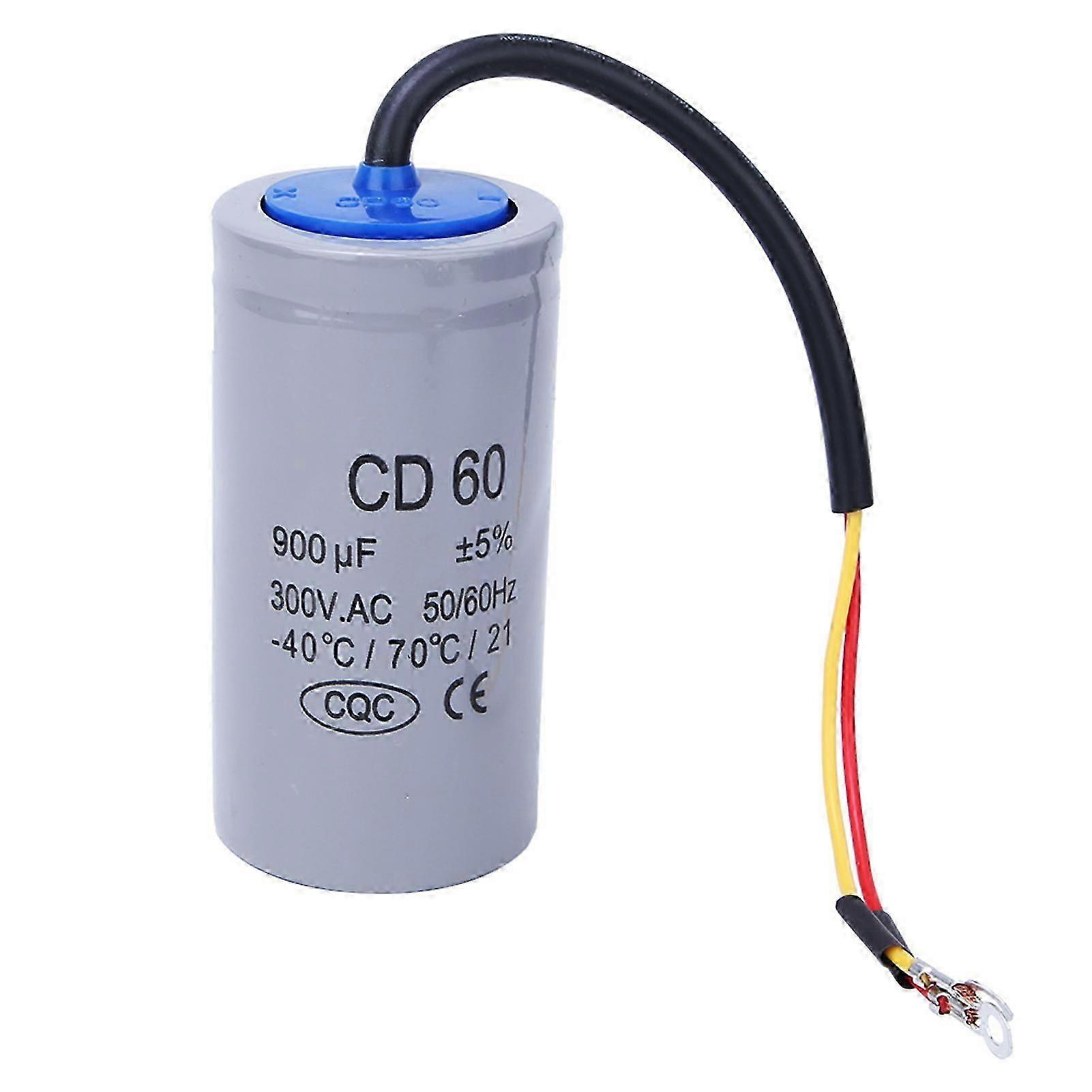CD60 μηχανή εναλλασσόμενου ρεύματος 900uf 300V που τρέχει αρχικός πυκνωτής για την αντλία κλιματιστικών μηχανημάτων