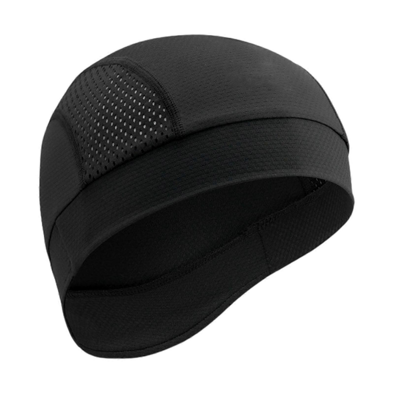 Cooling Cycling Caps Quick Dry Breathable Mesh Hat Helmet Inner Caps Sweat Absorption Simple Mesh Hat Easy to Use  Black curtain