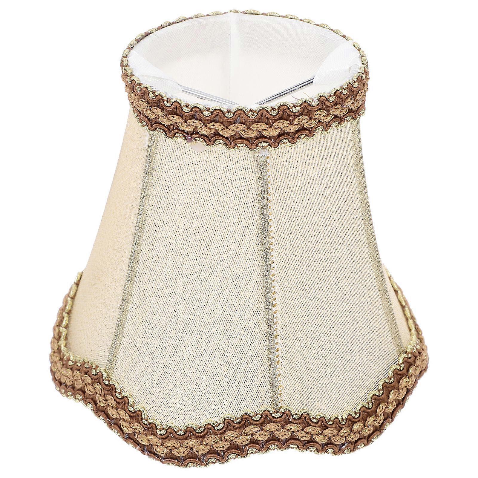 Stylish Cloth Lampshade 1 Set Multi Purpose Light Cover for Art Lamp Chimney