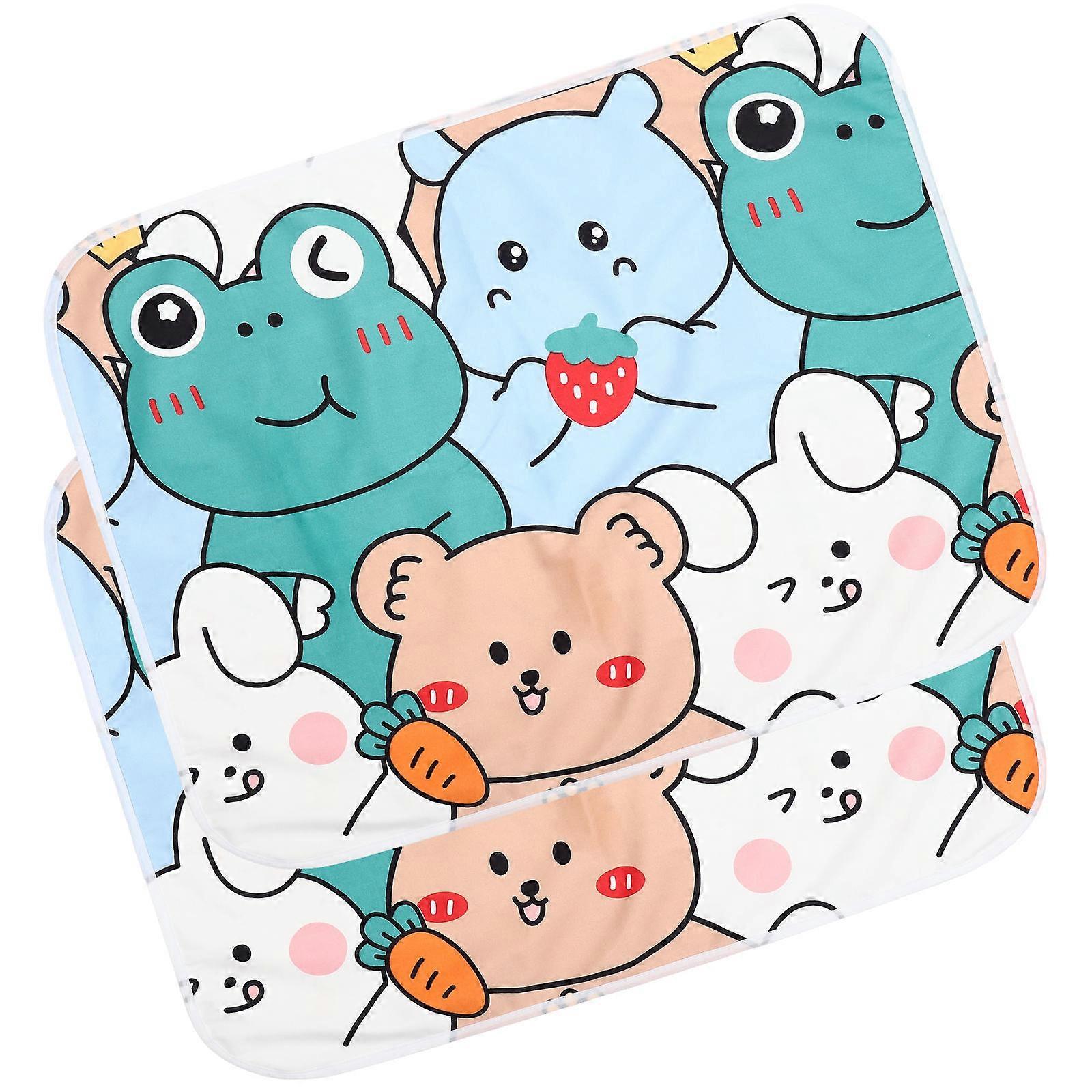 Reusable Guinea Pig Pee Pad With Odor Control For Pet Cage Accessories 89X70cm Multi 2Pcs