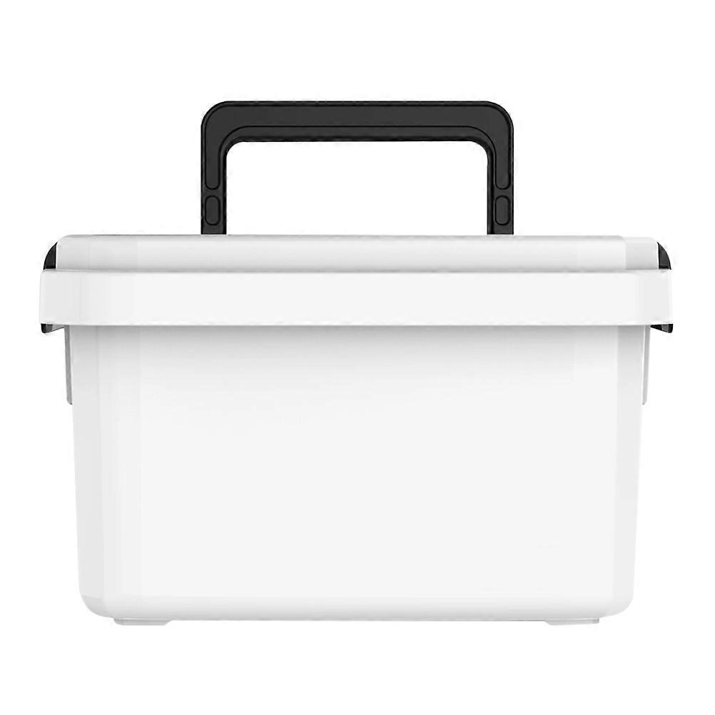 Portable Medicine Box for Storage Use Lightweight and Durable Plastic White Multi Functional Case with Multiple Layers