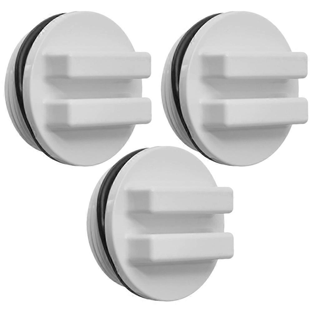 Plastic Pool Plug 3Pcs Accessories Ideal For Inground Pool Effectively Prevent Water Freezing By Filter Impurities
