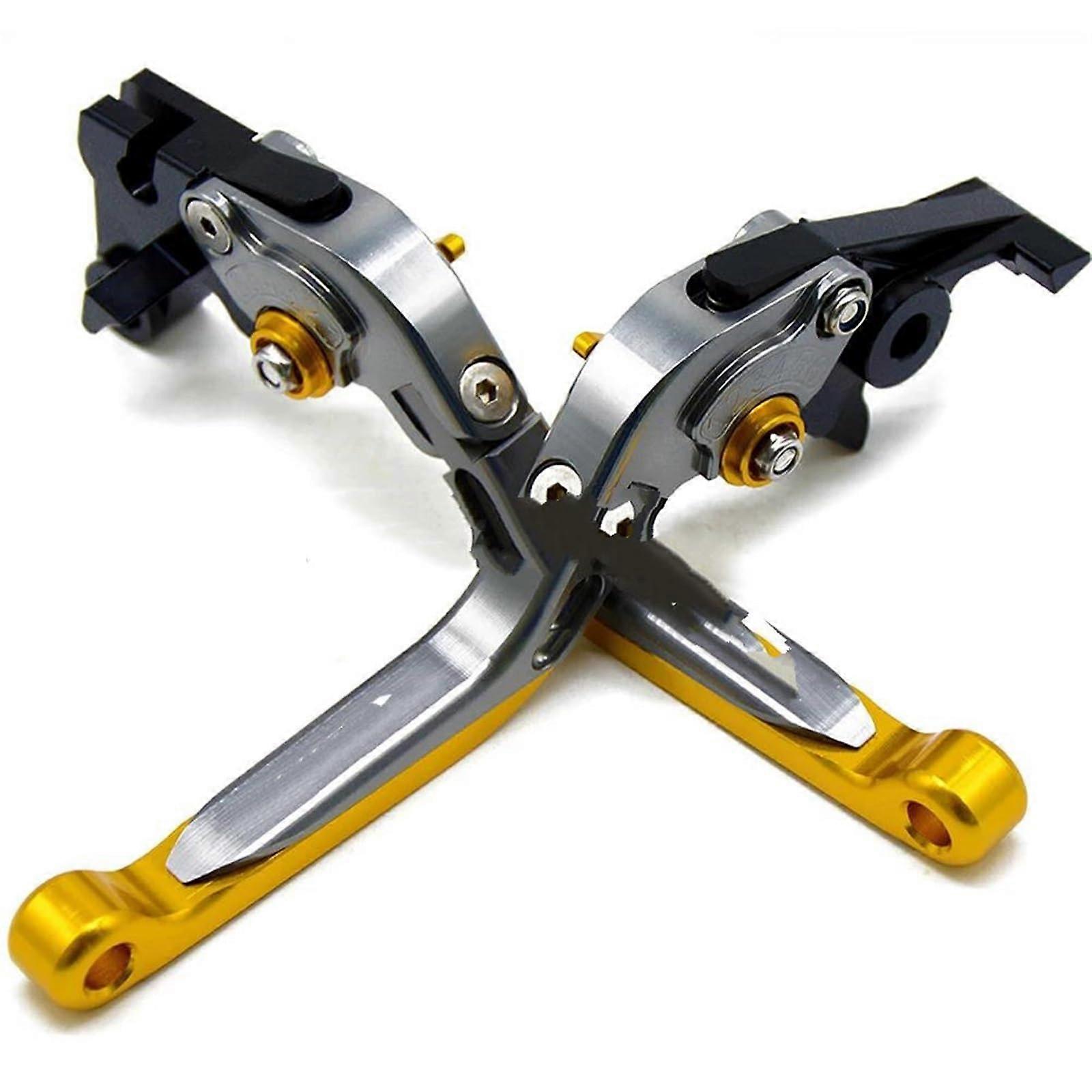 Brake Lever For FJR1300 2004 Black Titanium CNC Folding (Gray Gold)
