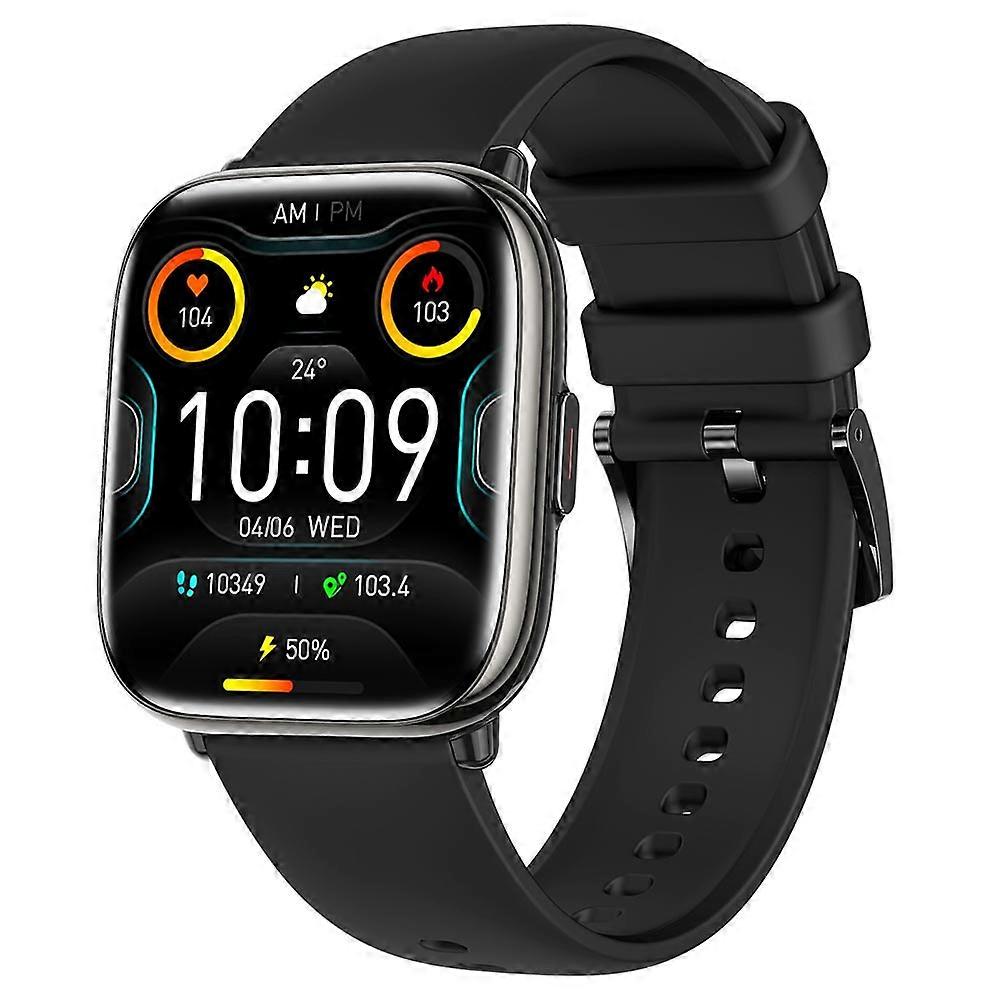 TKdaddy HD12 1.75-Inch AMOLED Screen Bluetooth-compatible Calling Smart Watch Black