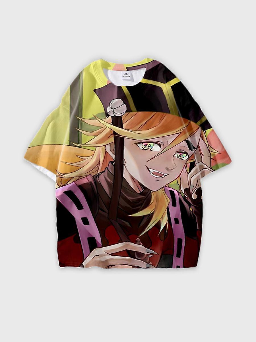 T-shirt round neck Character Pattern loose short sleeve P29