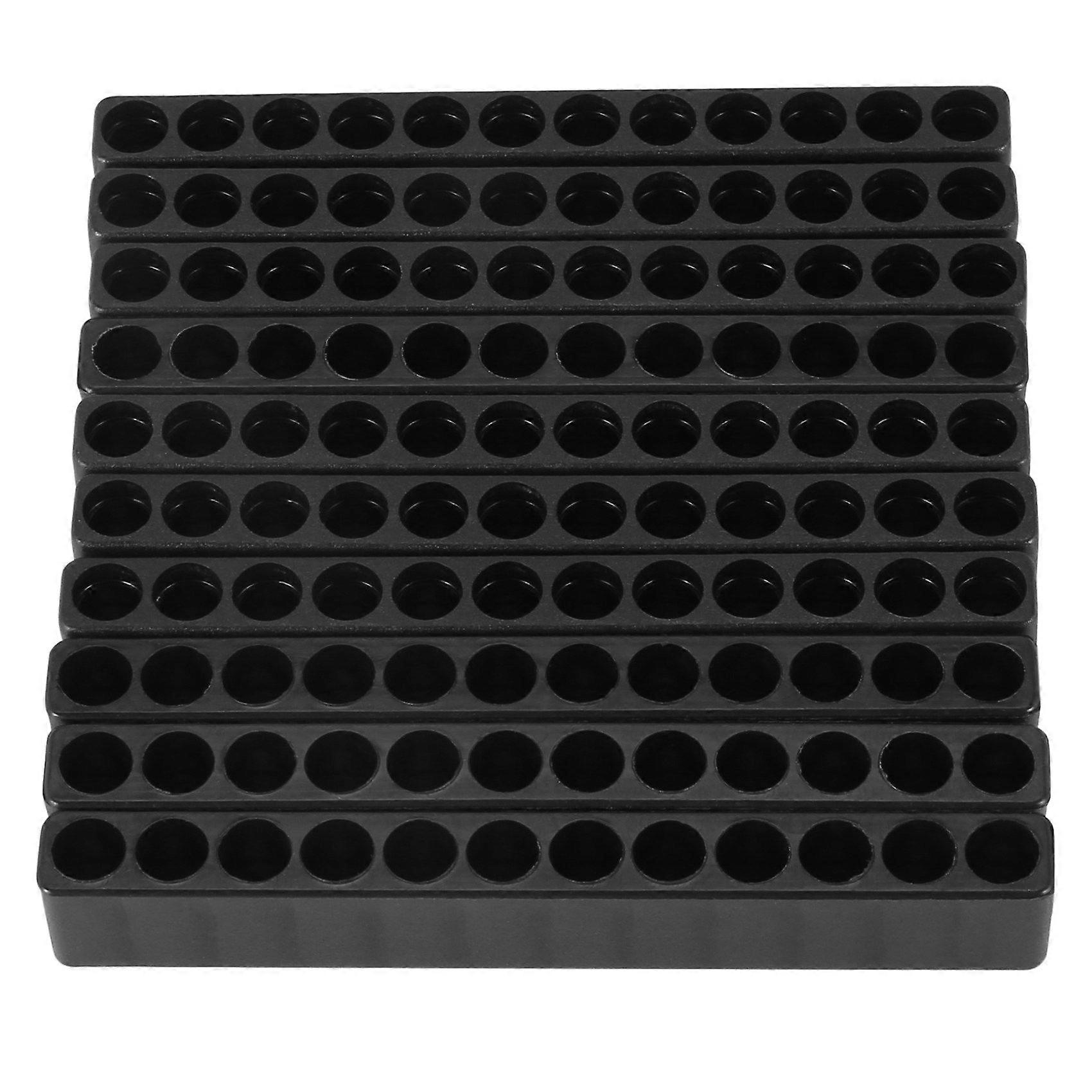 10pcs κάτοχος κατσαβιδιών 12 οπών μαύρος για έξι γωνία 6.35mm