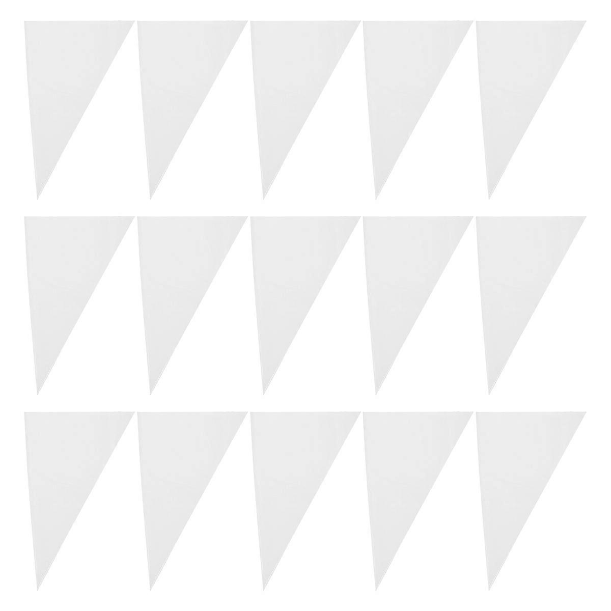 50pcs Heavy Duty Tile Grout Pouch for Home Use Made from Tear Resistant HDPE White Size 50 Count