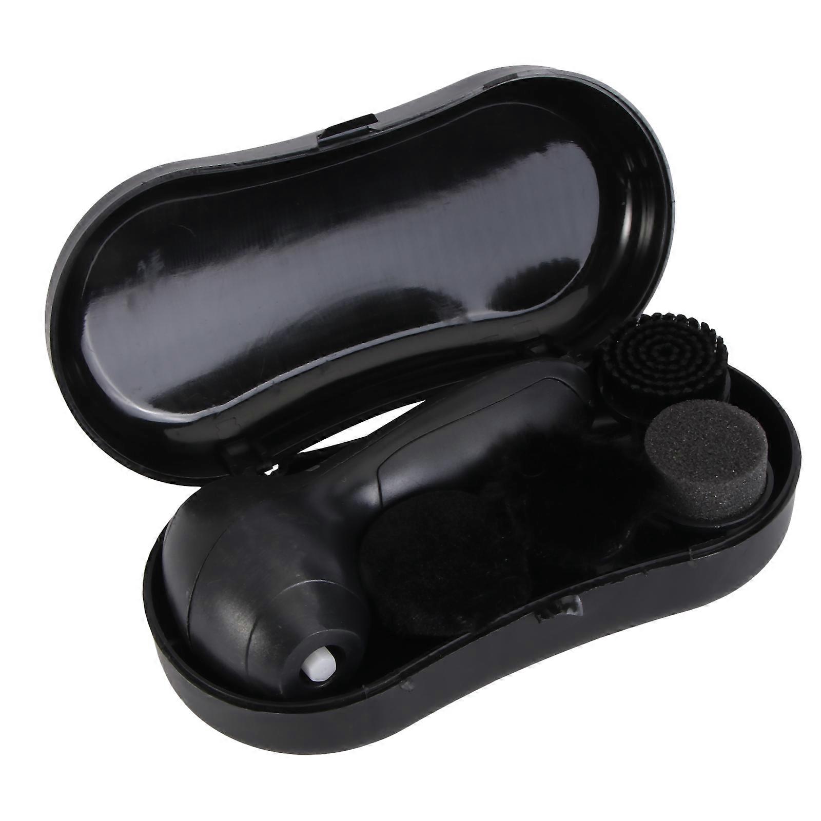 Electric Shoe Polisher Brush Shoe Shiner Portable Cleaning Tool For Sofa 13.5X7CM 1 Set