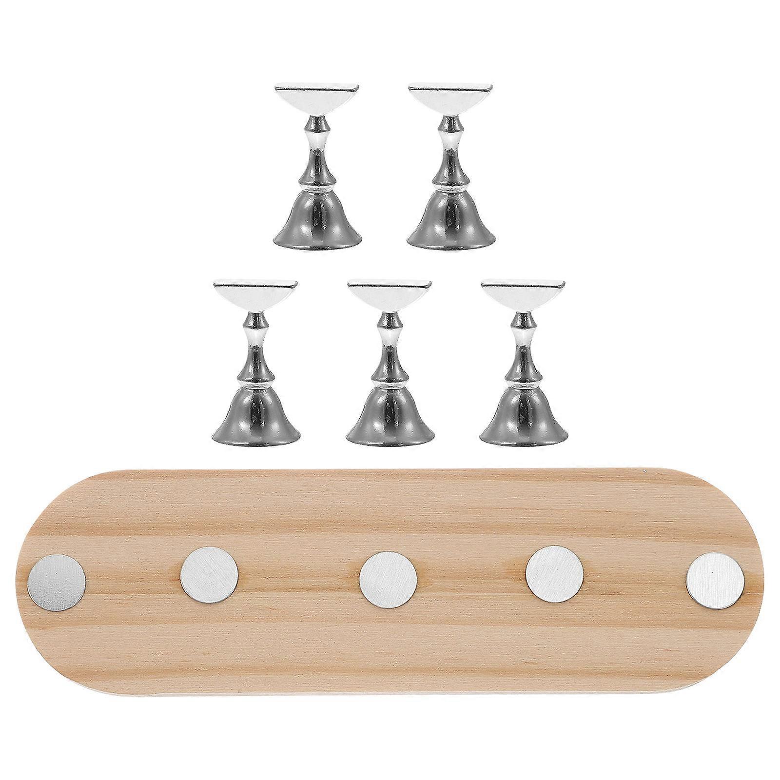 Nail Display Rack Nail Art Practice Tool Nail Decoration for Beginners 13X4CM Magnetic Attachment 1 Set