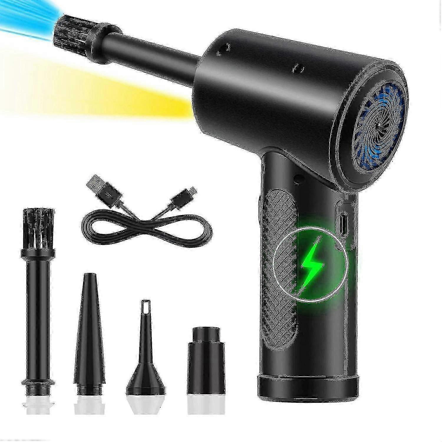Compressed Air Duster Canned Air Electric Cordless Air Duster Computer Keyboard Cleaner,powerful 51