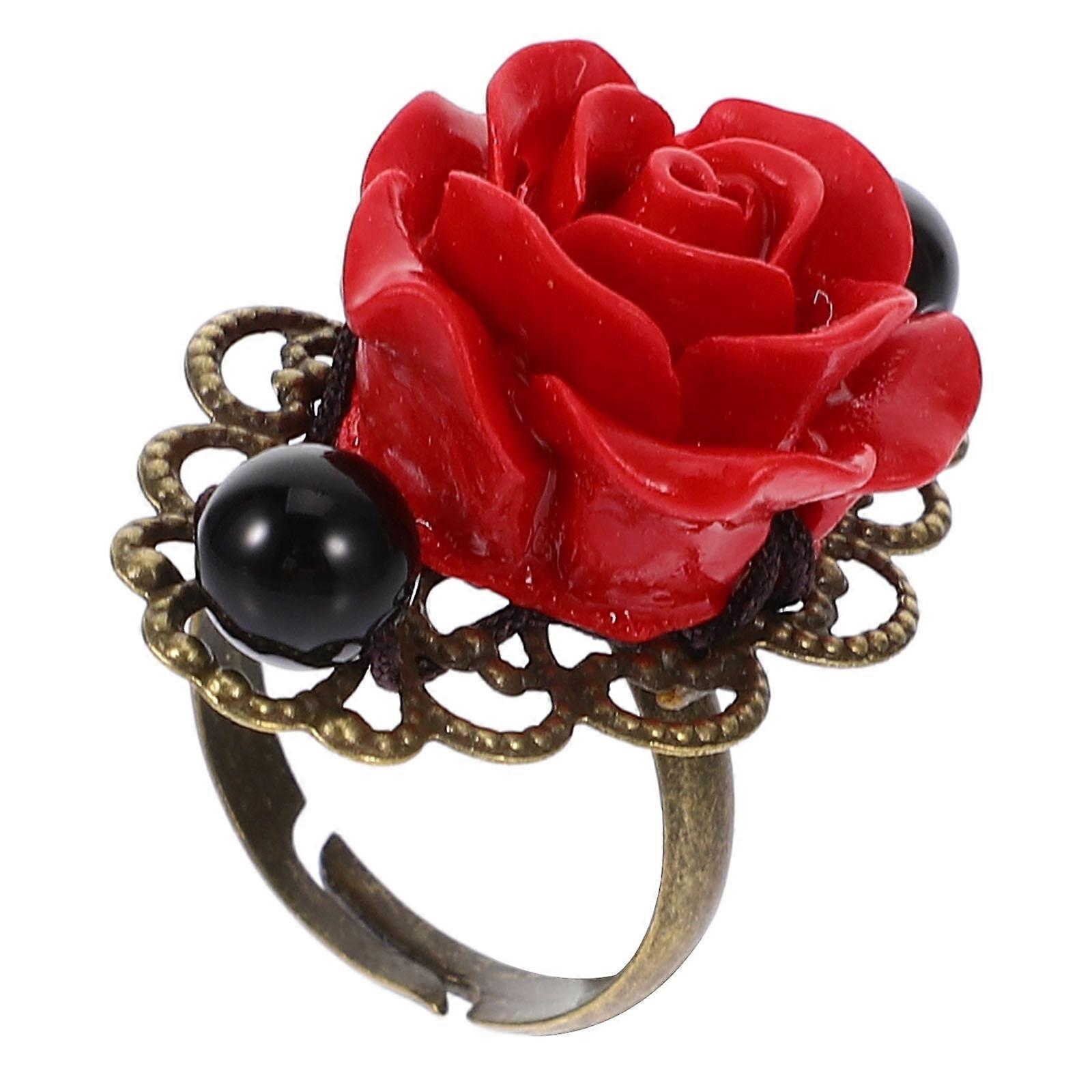 1pc Retro Style Girl Ring Girl Finger Jewelry Decor Elegant Girl Ring Jewelry