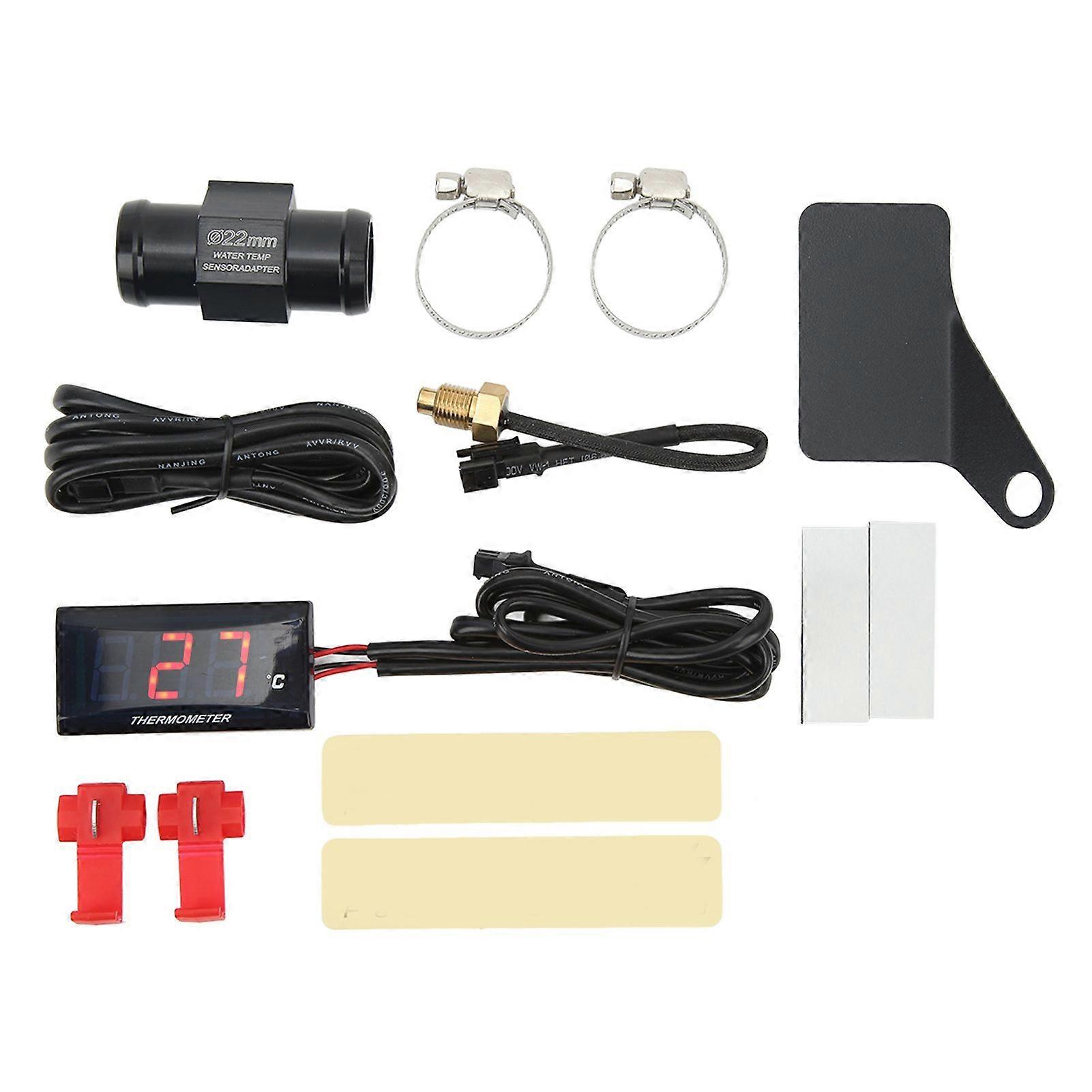 12V LCD water temperature gauge for motorcycle ultra thin