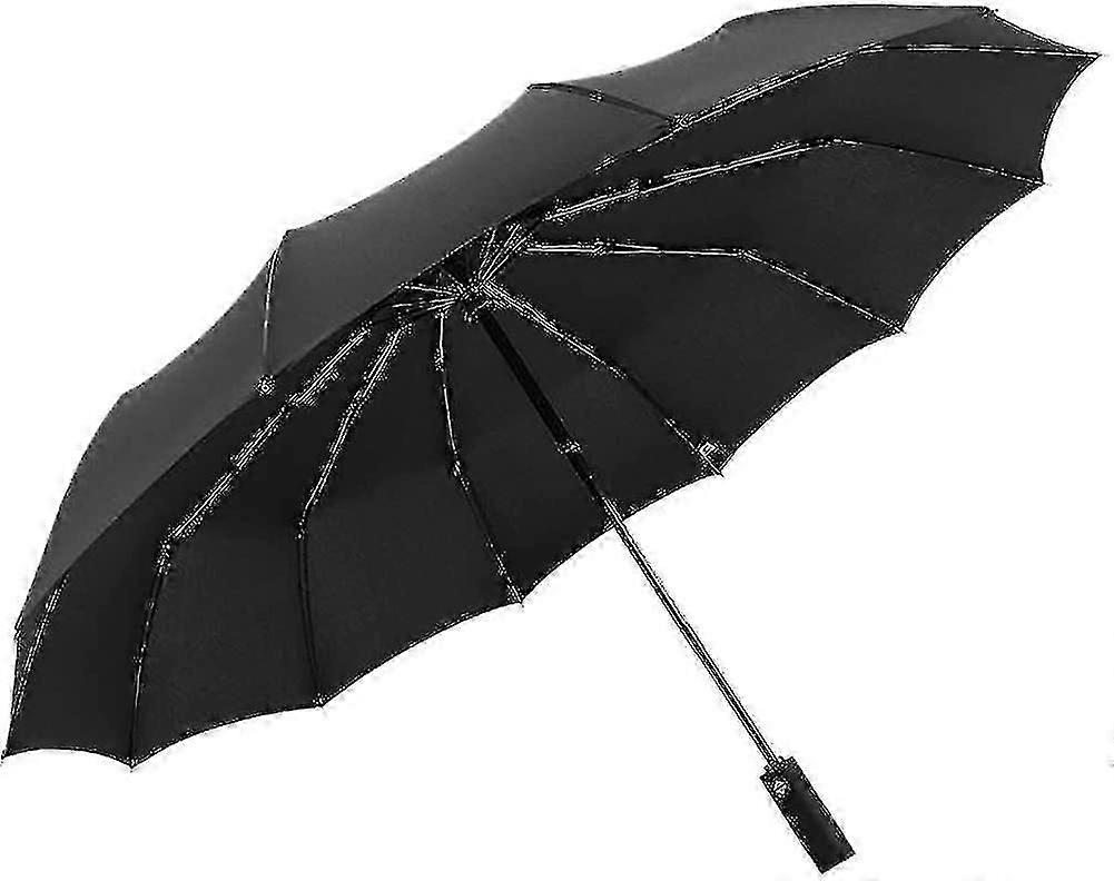 Compact Windproof Folding Umbrella with Auto Open/Close - Ideal for Travel and Daily Use