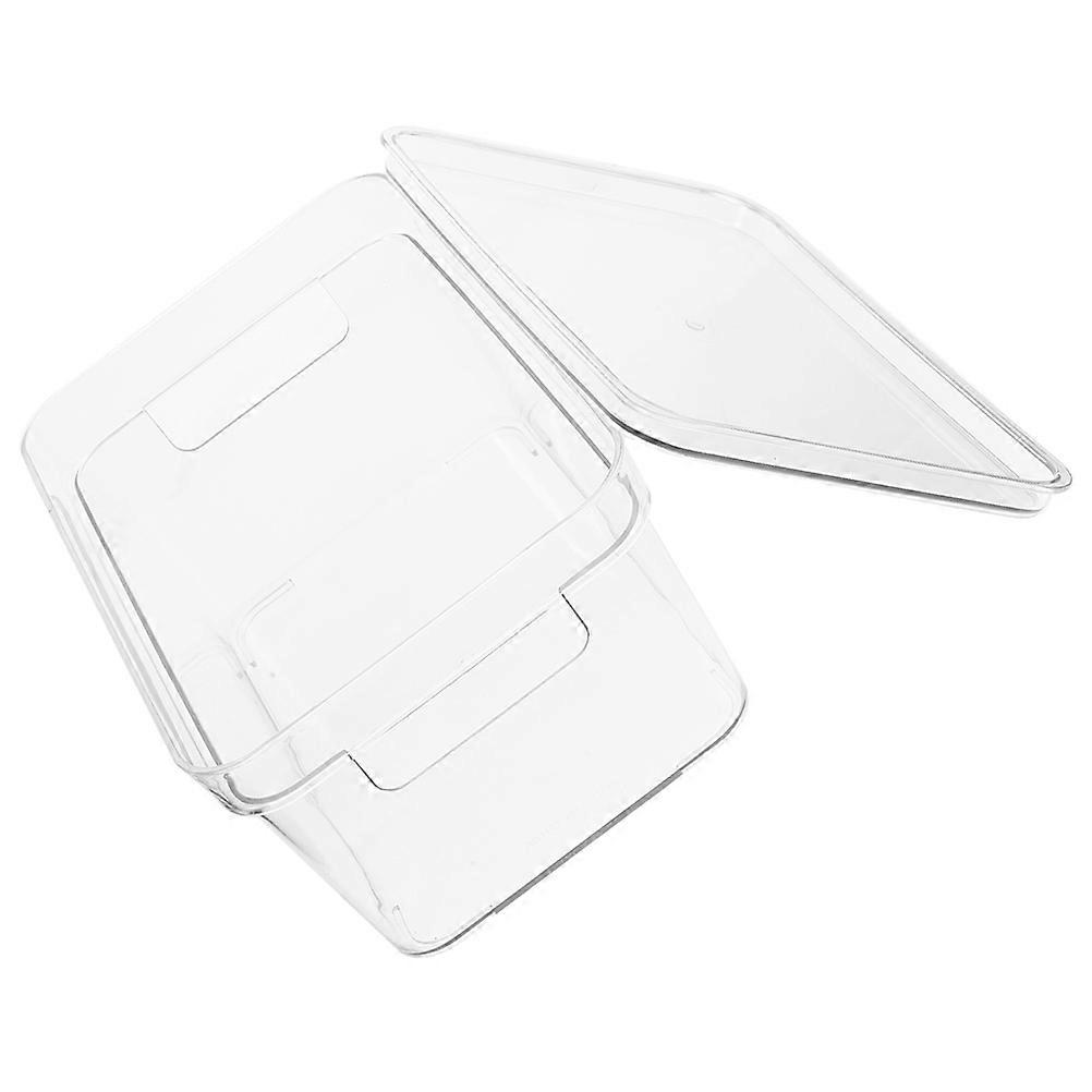 Transparent Plastic Storage Case for Building Blocks and Small Toys with Lid Portable and 7.5"x5.5"x4.5"