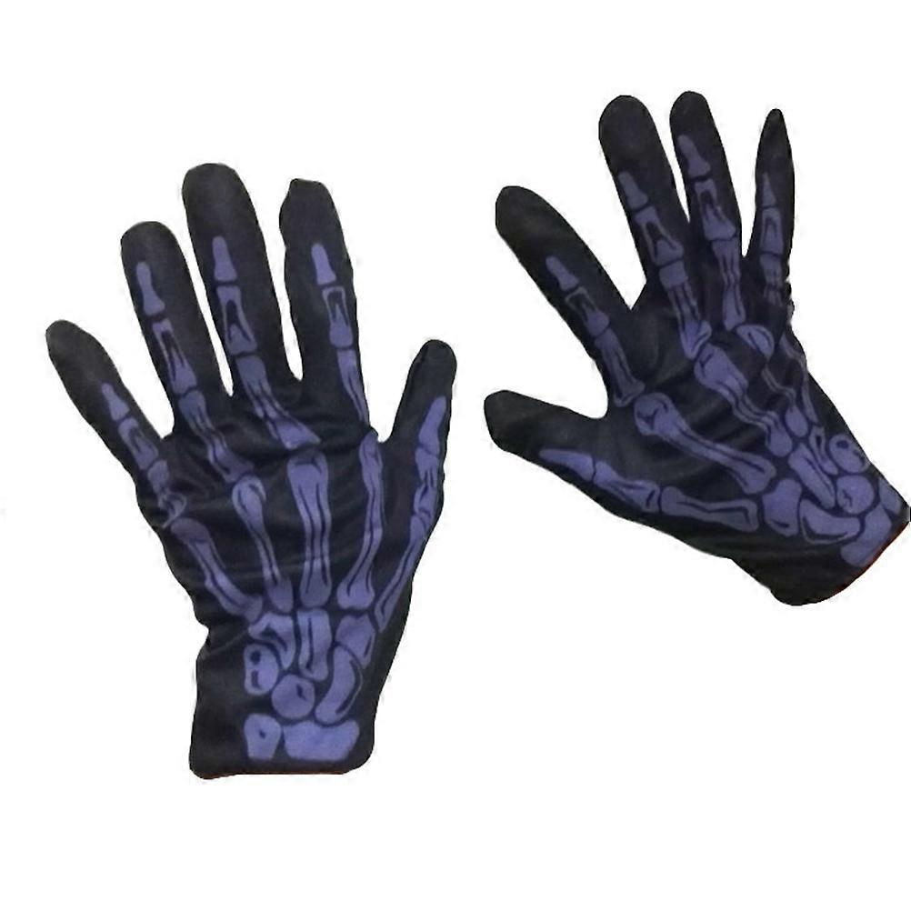 Halloween Prop Gloves Featuring Scary Skull Design for Various Occasions