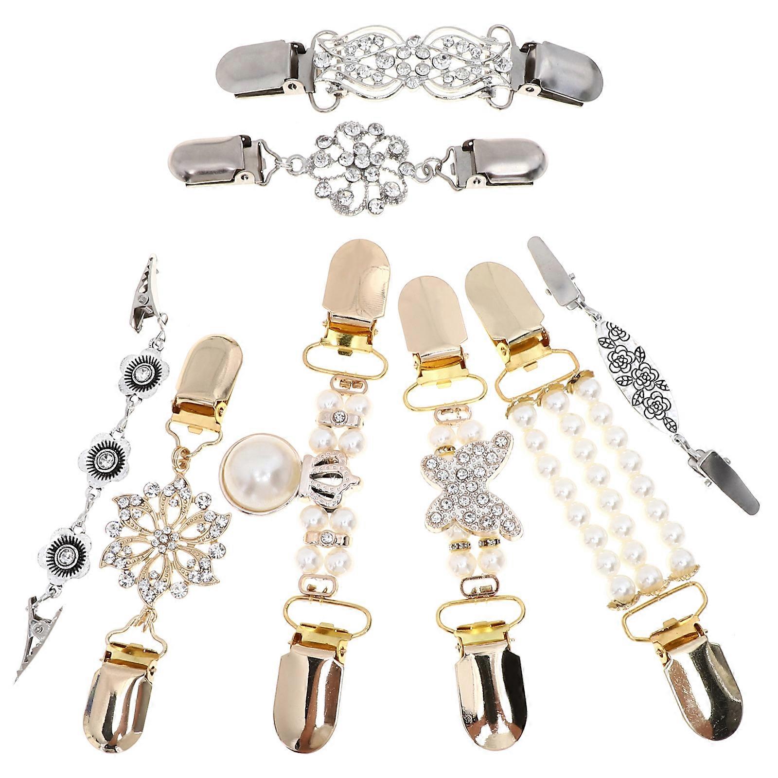 Vintage Clothing Clips, Durable Alloy Design for Hats Scarves and Shawls