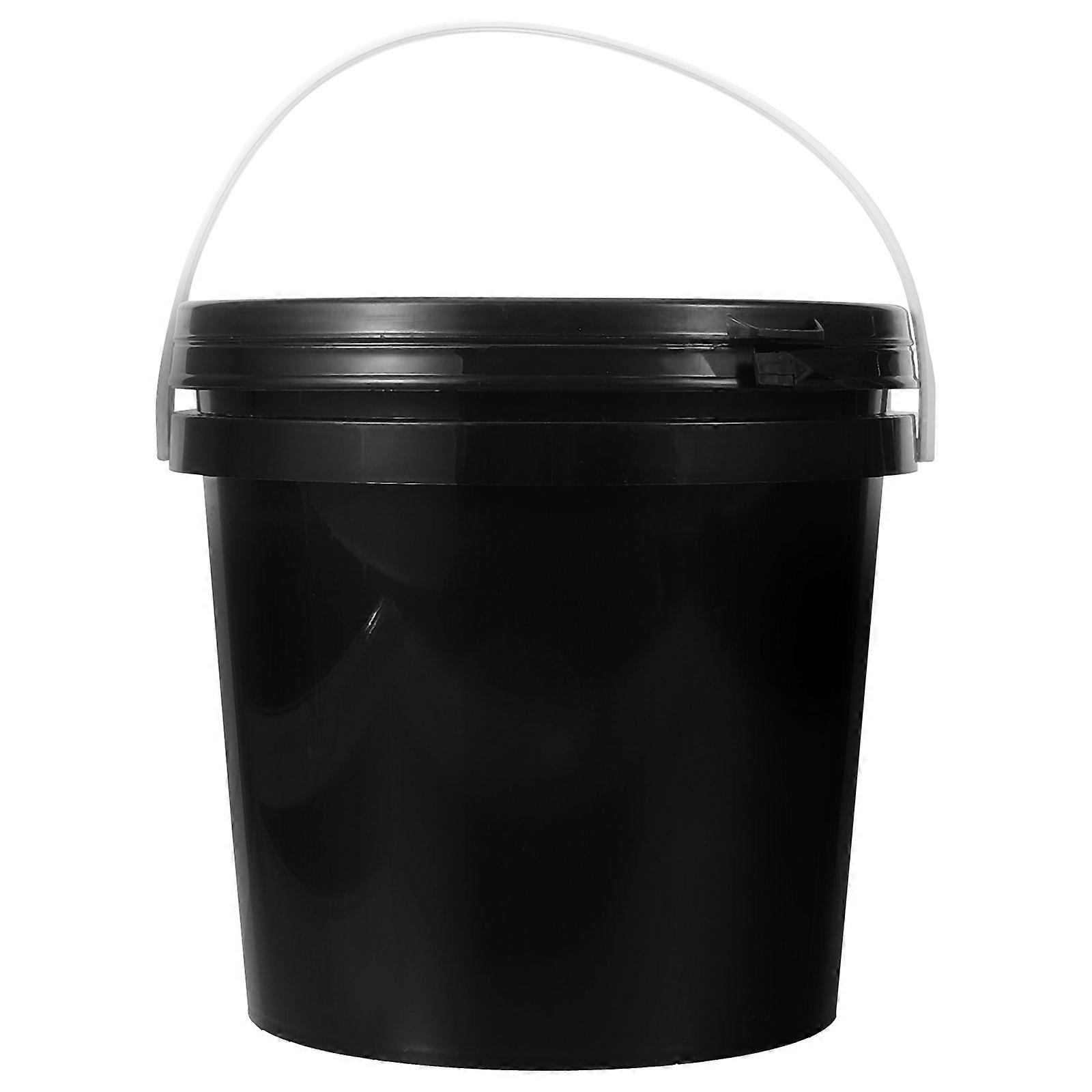 Small Paint Pail Empty Holder with Plastic Lid Painting Storage Bucket