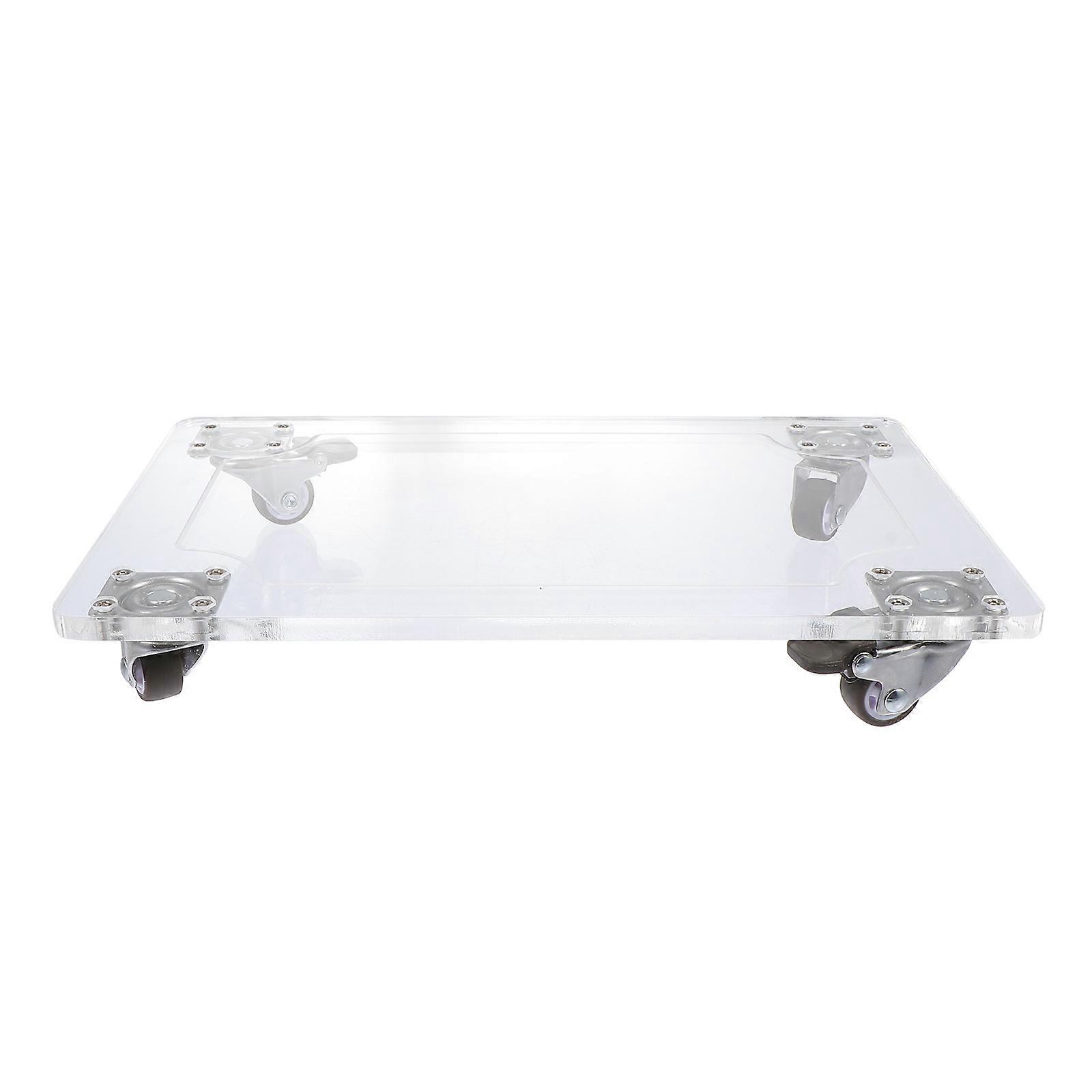 Here's a polished and professional product description based on your input:
**1pc Movable Flowerpot Tray with Wheels – Durable Plant Holder for