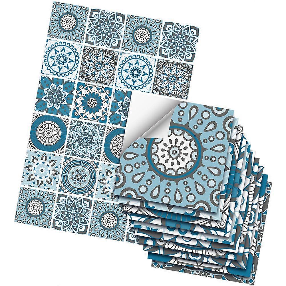 Self Adhesive Tile Sticker PVC for Wall Paste 48Pcs Assorted Colors