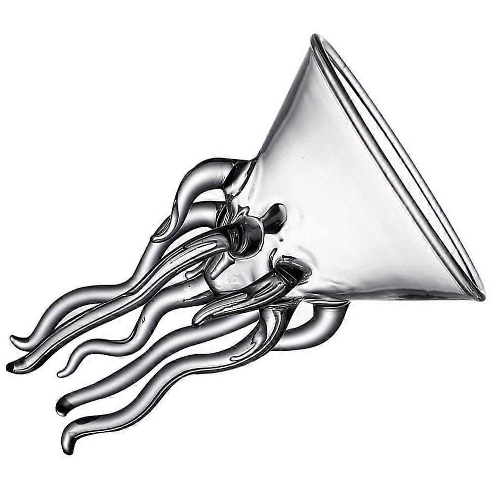 Transparentes Oktopus-Cocktailglas, Weinglas