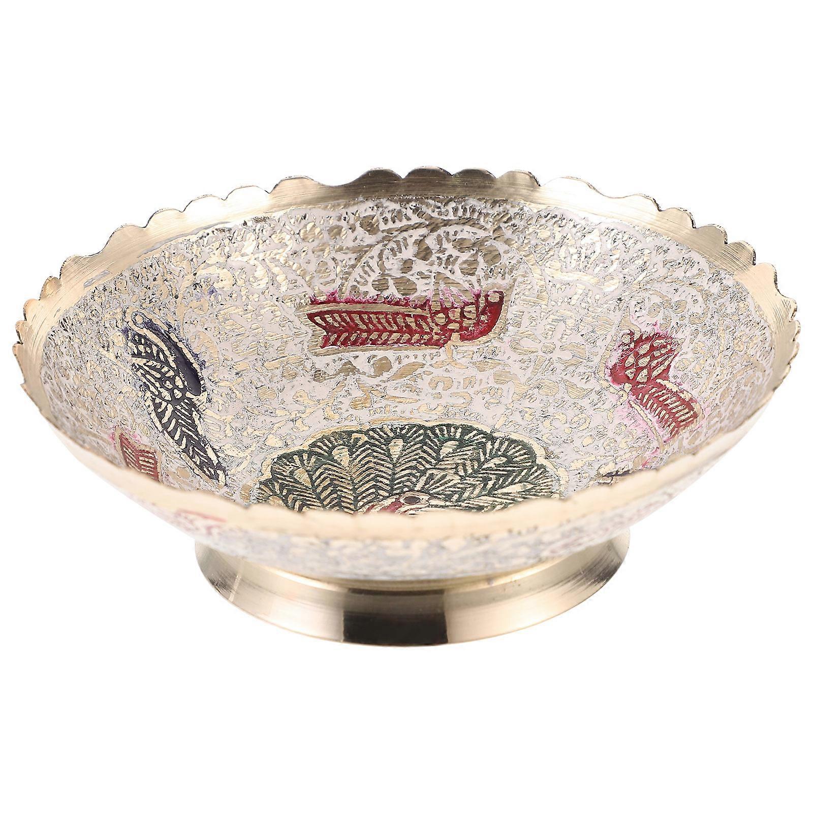 Brass Offering Bowl for Storage Use with Attractive Vintage Appearance and Smooth .8 Inches